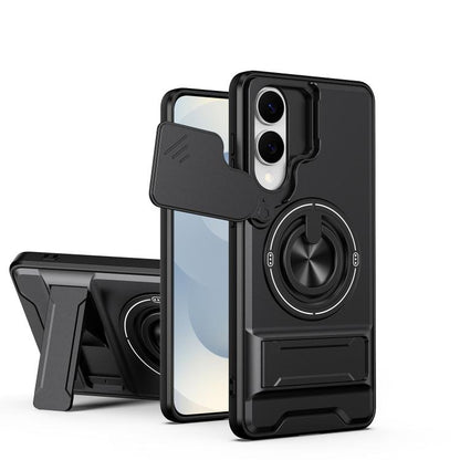 Lens Sliding Window Multifunctional Magnetic Shockproof Phone Case, For Samsung Galaxy S26+ 5G, For Galaxy S26 Edge 5G, For Samsung Galaxy S26 Ultra 5G, For Samsung Galaxy S26 5G, For Samsung Galaxy S25 FE 5G, For Samsung Galaxy S25 Edge 5G            ...