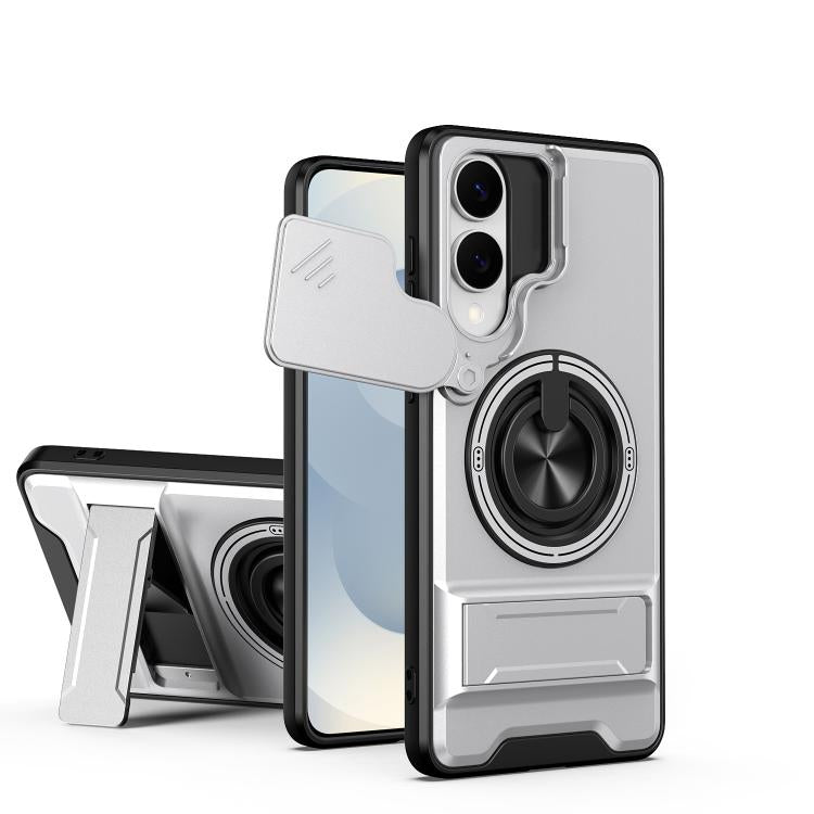 Lens Sliding Window Multifunctional Magnetic Shockproof Phone Case, For Samsung Galaxy S26+ 5G, For Galaxy S26 Edge 5G, For Samsung Galaxy S26 Ultra 5G, For Samsung Galaxy S26 5G, For Samsung Galaxy S25 FE 5G, For Samsung Galaxy S25 Edge 5G            ...