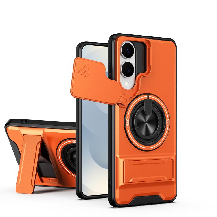 Lens Sliding Window Multifunctional Magnetic Shockproof Phone Case, For Samsung Galaxy S26+ 5G, For Galaxy S26 Edge 5G, For Samsung Galaxy S26 Ultra 5G, For Samsung Galaxy S26 5G, For Samsung Galaxy S25 FE 5G, For Samsung Galaxy S25 Edge 5G            ...