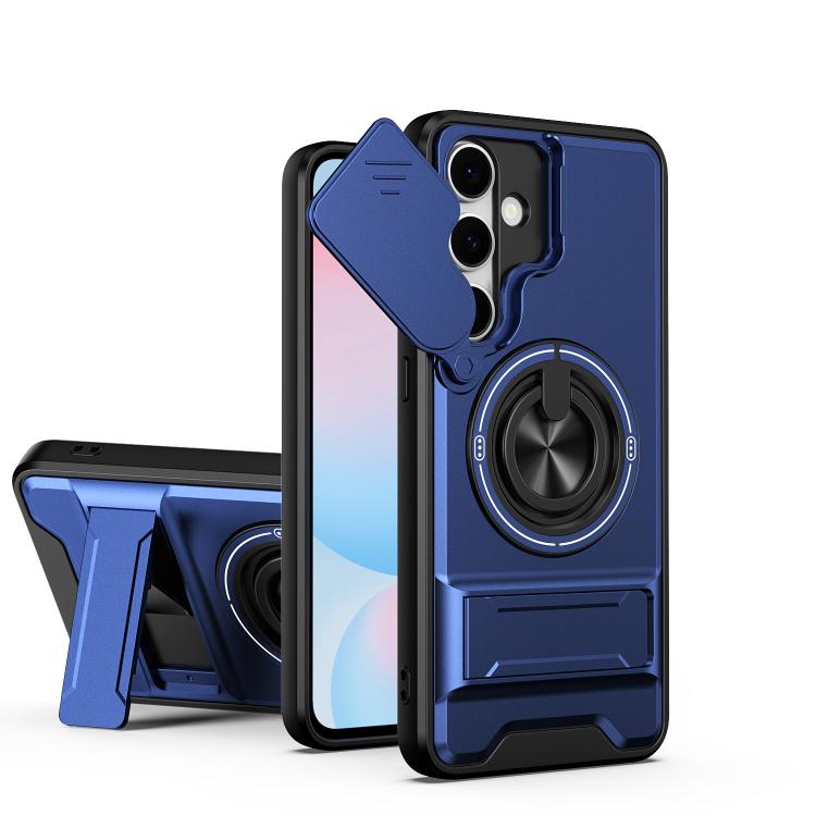 Lens Sliding Window Multifunctional Magnetic Shockproof Phone Case, For Samsung Galaxy S24 FE 5G, For Samsung Galaxy S24 Ultra 5G, For Galaxy S24 5G, For Galaxy S23 FE 5G, For Samsung Galaxy S23 Ultra 5G, For Galaxy S23+ 5G, For Galaxy S23 5G          ...