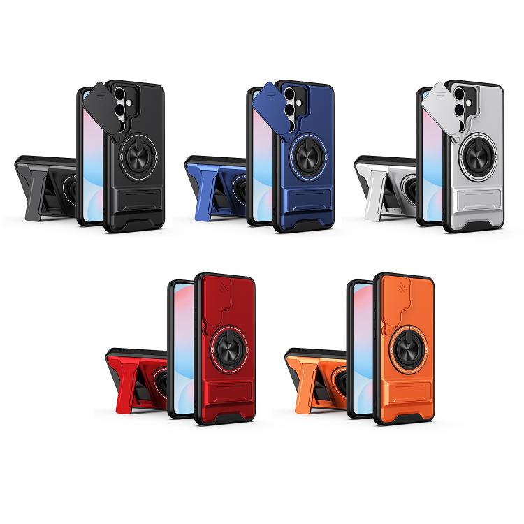 Lens Sliding Window Multifunctional Magnetic Shockproof Phone Case, For Samsung Galaxy S24 FE 5G, For Samsung Galaxy S24 Ultra 5G, For Galaxy S24 5G, For Galaxy S23 FE 5G, For Samsung Galaxy S23 Ultra 5G, For Galaxy S23+ 5G, For Galaxy S23 5G          ...