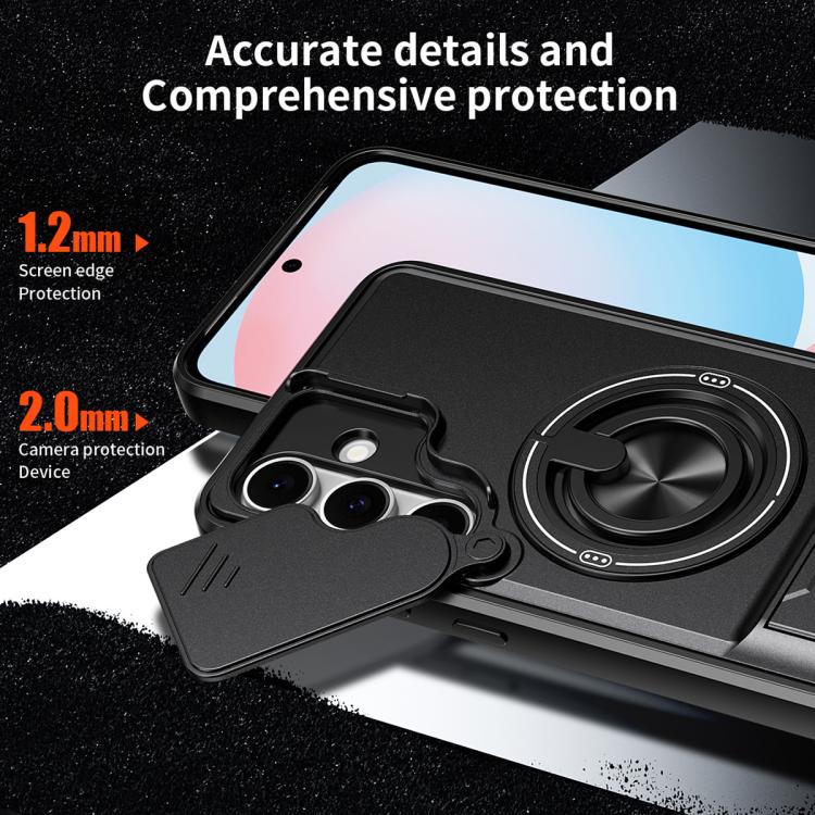 Lens Sliding Window Multifunctional Magnetic Shockproof Phone Case, For Samsung Galaxy S24 FE 5G, For Samsung Galaxy S24 Ultra 5G, For Galaxy S24 5G, For Galaxy S23 FE 5G, For Samsung Galaxy S23 Ultra 5G, For Galaxy S23+ 5G, For Galaxy S23 5G          ...