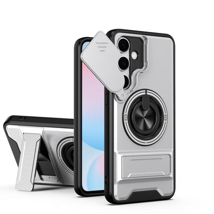 Lens Sliding Window Multifunctional Magnetic Shockproof Phone Case, For Samsung Galaxy S24 FE 5G, For Samsung Galaxy S24 Ultra 5G, For Galaxy S24 5G, For Galaxy S23 FE 5G, For Samsung Galaxy S23 Ultra 5G, For Galaxy S23+ 5G, For Galaxy S23 5G          ...