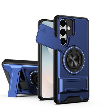 Lens Sliding Window Multifunctional Magnetic Shockproof Phone Case, For Samsung Galaxy S26+ 5G, For Galaxy S26 Edge 5G, For Samsung Galaxy S26 Ultra 5G, For Samsung Galaxy S26 5G, For Samsung Galaxy S25 FE 5G, For Samsung Galaxy S25 Edge 5G            ...