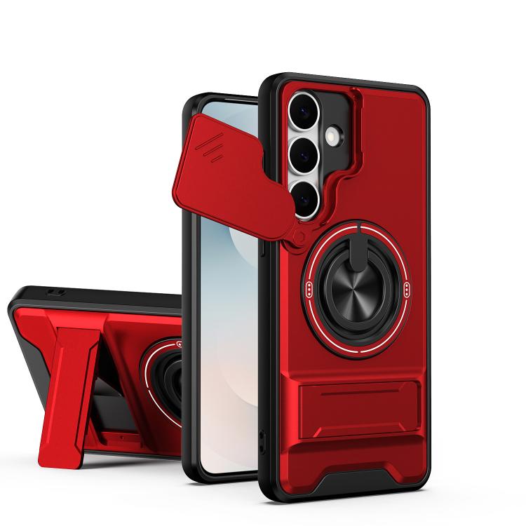 Lens Sliding Window Multifunctional Magnetic Shockproof Phone Case, For Samsung Galaxy S26+ 5G, For Galaxy S26 Edge 5G, For Samsung Galaxy S26 Ultra 5G, For Samsung Galaxy S26 5G, For Samsung Galaxy S25 FE 5G, For Samsung Galaxy S25 Edge 5G            ...