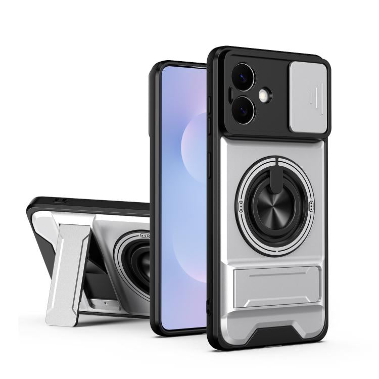 Lens Sliding Window Multifunctional Magnetic Shockproof Phone Case, For Samsung Galaxy S26+ 5G, For Galaxy S26 Edge 5G, For Samsung Galaxy S26 Ultra 5G, For Samsung Galaxy S26 5G, For Samsung Galaxy S25 FE 5G, For Samsung Galaxy S25 Edge 5G            ...