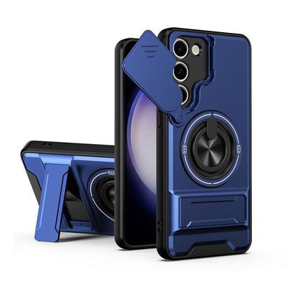 Lens Sliding Window Multifunctional Magnetic Shockproof Phone Case, For Samsung Galaxy S24 FE 5G, For Samsung Galaxy S24 Ultra 5G, For Galaxy S24 5G, For Galaxy S23 FE 5G, For Samsung Galaxy S23 Ultra 5G, For Galaxy S23+ 5G, For Galaxy S23 5G          ...