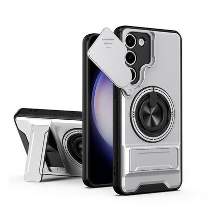 Lens Sliding Window Multifunctional Magnetic Shockproof Phone Case, For Samsung Galaxy S24 FE 5G, For Samsung Galaxy S24 Ultra 5G, For Galaxy S24 5G, For Galaxy S23 FE 5G, For Samsung Galaxy S23 Ultra 5G, For Galaxy S23+ 5G, For Galaxy S23 5G          ...