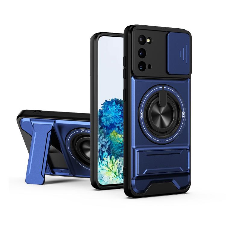 Lens Sliding Window Multifunctional Magnetic Shockproof Phone Case, For Galaxy S21 FE 5G, For Galaxy S21 5G, For Galaxy S21+ 5G, For Galaxy S20 FE 5G, For Galaxy S20 Ultra 5G, For Galaxy S20 5G