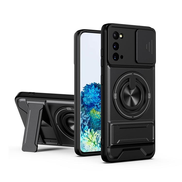 Lens Sliding Window Multifunctional Magnetic Shockproof Phone Case, For Galaxy S21 FE 5G, For Galaxy S21 5G, For Galaxy S21+ 5G, For Galaxy S20 FE 5G, For Galaxy S20 Ultra 5G, For Galaxy S20 5G