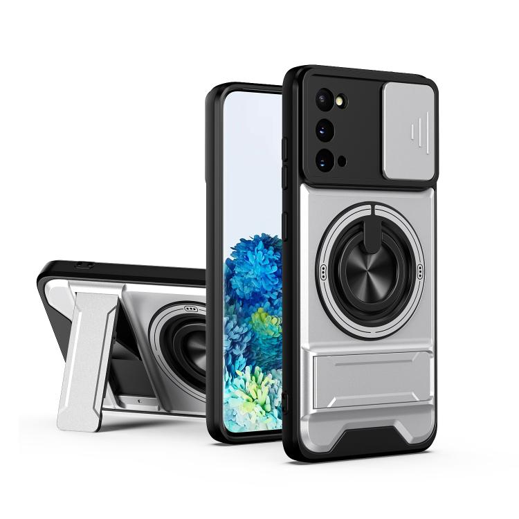 Lens Sliding Window Multifunctional Magnetic Shockproof Phone Case, For Galaxy S21 FE 5G, For Galaxy S21 5G, For Galaxy S21+ 5G, For Galaxy S20 FE 5G, For Galaxy S20 Ultra 5G, For Galaxy S20 5G