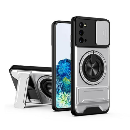 Lens Sliding Window Multifunctional Magnetic Shockproof Phone Case, For Galaxy S21 FE 5G, For Galaxy S21 5G, For Galaxy S21+ 5G, For Galaxy S20 FE 5G, For Galaxy S20 Ultra 5G, For Galaxy S20 5G
