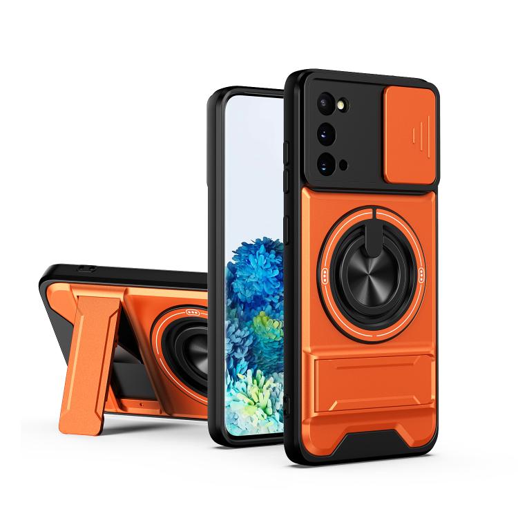 Lens Sliding Window Multifunctional Magnetic Shockproof Phone Case, For Galaxy S21 FE 5G, For Galaxy S21 5G, For Galaxy S21+ 5G, For Galaxy S20 FE 5G, For Galaxy S20 Ultra 5G, For Galaxy S20 5G