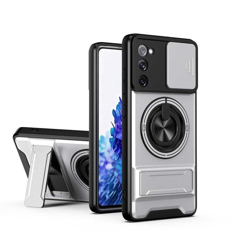 Lens Sliding Window Multifunctional Magnetic Shockproof Phone Case, For Galaxy S21 FE 5G, For Galaxy S21 5G, For Galaxy S21+ 5G, For Galaxy S20 FE 5G, For Galaxy S20 Ultra 5G, For Galaxy S20 5G