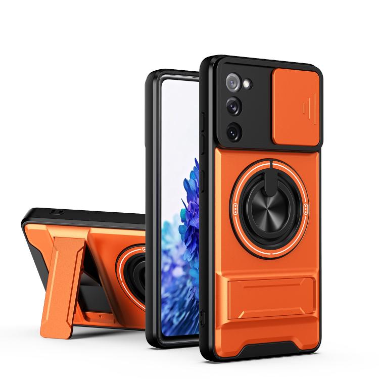 Lens Sliding Window Multifunctional Magnetic Shockproof Phone Case, For Galaxy S21 FE 5G, For Galaxy S21 5G, For Galaxy S21+ 5G, For Galaxy S20 FE 5G, For Galaxy S20 Ultra 5G, For Galaxy S20 5G