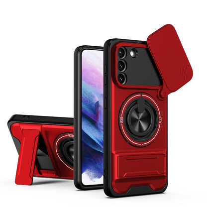 Lens Sliding Window Multifunctional Magnetic Shockproof Phone Case, For Galaxy S21 FE 5G, For Galaxy S21 5G, For Galaxy S21+ 5G, For Galaxy S20 FE 5G, For Galaxy S20 Ultra 5G, For Galaxy S20 5G