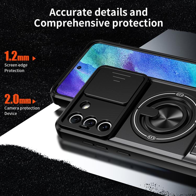 Lens Sliding Window Multifunctional Magnetic Shockproof Phone Case, For Galaxy S21 FE 5G, For Galaxy S21 5G, For Galaxy S21+ 5G, For Galaxy S20 FE 5G, For Galaxy S20 Ultra 5G, For Galaxy S20 5G