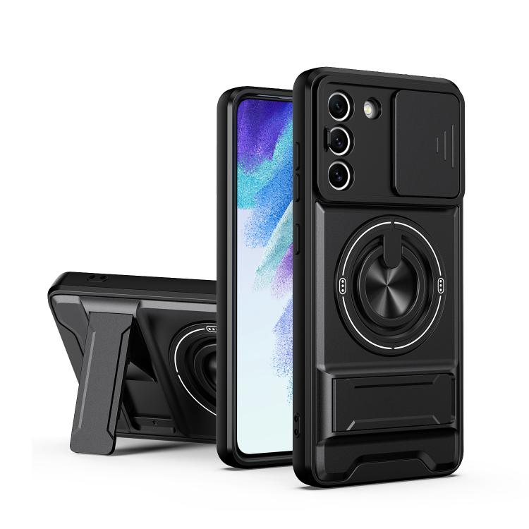 Lens Sliding Window Multifunctional Magnetic Shockproof Phone Case, For Galaxy S21 FE 5G, For Galaxy S21 5G, For Galaxy S21+ 5G, For Galaxy S20 FE 5G, For Galaxy S20 Ultra 5G, For Galaxy S20 5G