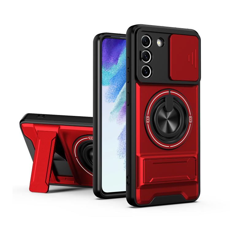Lens Sliding Window Multifunctional Magnetic Shockproof Phone Case, For Galaxy S21 FE 5G, For Galaxy S21 5G, For Galaxy S21+ 5G, For Galaxy S20 FE 5G, For Galaxy S20 Ultra 5G, For Galaxy S20 5G