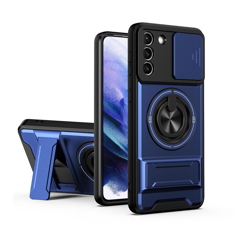 Lens Sliding Window Multifunctional Magnetic Shockproof Phone Case, For Galaxy S21 FE 5G, For Galaxy S21 5G, For Galaxy S21+ 5G, For Galaxy S20 FE 5G, For Galaxy S20 Ultra 5G, For Galaxy S20 5G