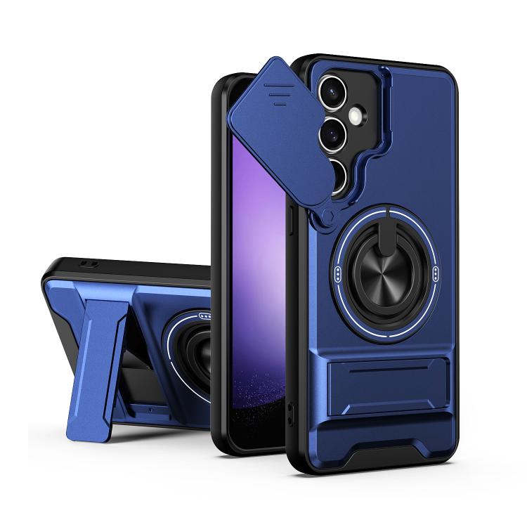 Lens Sliding Window Multifunctional Magnetic Shockproof Phone Case, For Samsung Galaxy S24 FE 5G, For Samsung Galaxy S24 Ultra 5G, For Galaxy S24 5G, For Galaxy S23 FE 5G, For Samsung Galaxy S23 Ultra 5G, For Galaxy S23+ 5G, For Galaxy S23 5G          ...