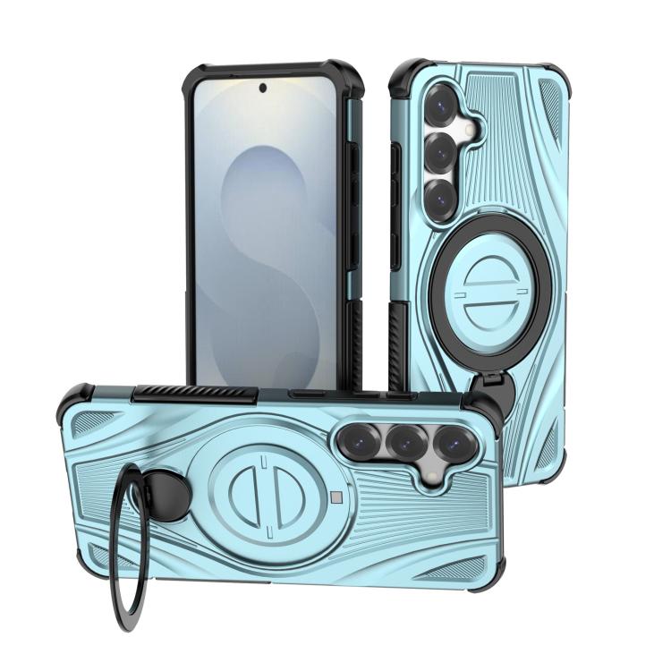 Star Ring Metallic Pivot Bracket Magnetic Phone Case, For Samsung Galaxy S25 Edge 5G, For Samsung Galaxy S25 5G, For Samsung Galaxy S25 Ultra 5G