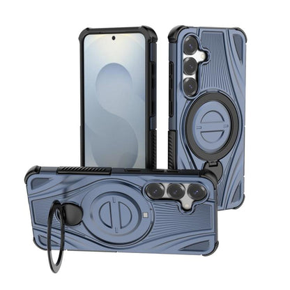 Star Ring Metallic Pivot Bracket Magnetic Phone Case, For Samsung Galaxy S25 Edge 5G, For Samsung Galaxy S25 5G, For Samsung Galaxy S25 Ultra 5G