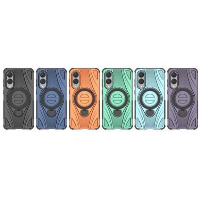 Star Ring Metallic Pivot Bracket Magnetic Phone Case, For Samsung Galaxy S25 Edge 5G, For Samsung Galaxy S25 5G, For Samsung Galaxy S25 Ultra 5G