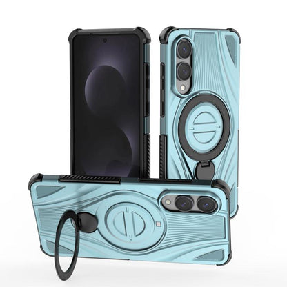 Star Ring Metallic Pivot Bracket Magnetic Phone Case, For Samsung Galaxy S25 Edge 5G, For Samsung Galaxy S25 5G, For Samsung Galaxy S25 Ultra 5G