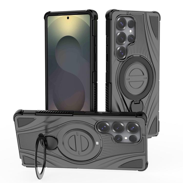 Star Ring Metallic Pivot Bracket Magnetic Phone Case, For Samsung Galaxy S25 Edge 5G, For Samsung Galaxy S25 5G, For Samsung Galaxy S25 Ultra 5G