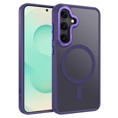 XDcase Metal Lens Frame Skin Feel Magnetic Phone Case, For Samsung Galaxy S25 5G, For Samsung Galaxy S25+ 5G, For Samsung Galaxy S25 Ultra 5G, For Samsung Galaxy S24 Ultra 5G, For Samsung Galaxy S24+ 5G, For Samsung Galaxy S24 5G