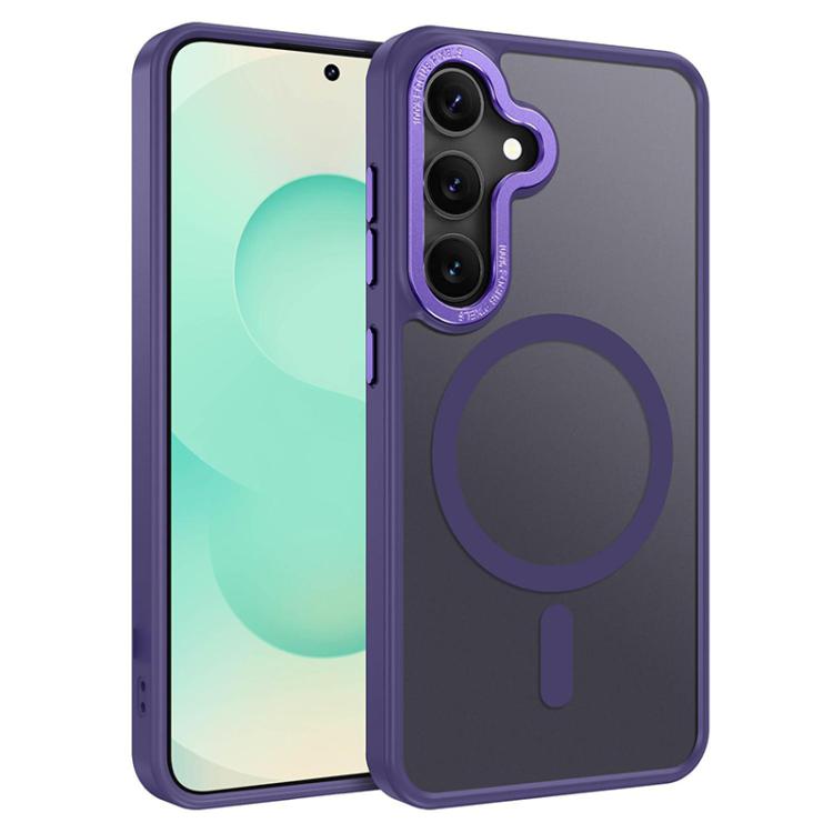 XDcase Metal Lens Frame Skin Feel Magnetic Phone Case, For Samsung Galaxy S25 5G, For Samsung Galaxy S25+ 5G, For Samsung Galaxy S25 Ultra 5G, For Samsung Galaxy S24 Ultra 5G, For Samsung Galaxy S24+ 5G, For Samsung Galaxy S24 5G