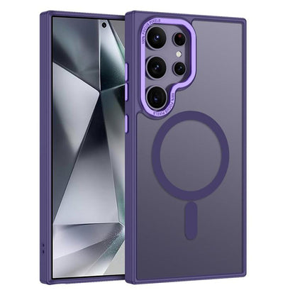 XDcase Metal Lens Frame Skin Feel Magnetic Phone Case, For Samsung Galaxy S25 5G, For Samsung Galaxy S25+ 5G, For Samsung Galaxy S25 Ultra 5G, For Samsung Galaxy S24 Ultra 5G, For Samsung Galaxy S24+ 5G, For Samsung Galaxy S24 5G