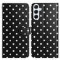 Small Dots Pattern Vegan Leather Phone Case, For Samsung Galaxy S25 FE 5G, For Samsung Galaxy S25 5G, For Samsung Galaxy S25+ 5G, For Samsung Galaxy S25 Ultra 5G, For Samsung Galaxy S24 FE 5G, For Samsung Galaxy S24 Ultra 5G, For Samsung Galaxy S24+ 5G...