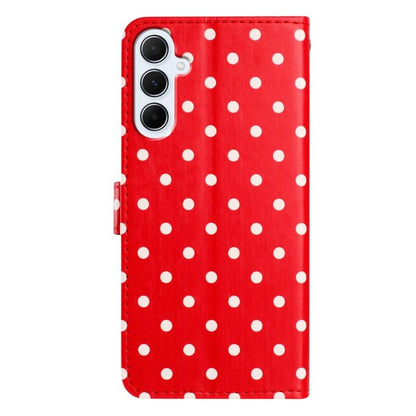 Small Dots Pattern Vegan Leather Phone Case, For Samsung Galaxy S25 FE 5G, For Samsung Galaxy S25 5G, For Samsung Galaxy S25+ 5G, For Samsung Galaxy S25 Ultra 5G, For Samsung Galaxy S24 FE 5G, For Samsung Galaxy S24 Ultra 5G, For Samsung Galaxy S24+ 5G...
