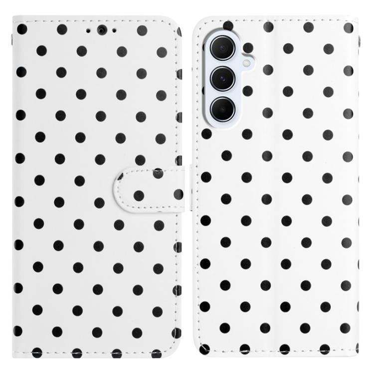 Small Dots Pattern Vegan Leather Phone Case, For Samsung Galaxy S25 FE 5G, For Samsung Galaxy S25 5G, For Samsung Galaxy S25+ 5G, For Samsung Galaxy S25 Ultra 5G, For Samsung Galaxy S24 FE 5G, For Samsung Galaxy S24 Ultra 5G, For Samsung Galaxy S24+ 5G...