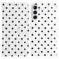 Small Dots Pattern Vegan Leather Phone Case, For Samsung Galaxy S25 FE 5G, For Samsung Galaxy S25 5G, For Samsung Galaxy S25+ 5G, For Samsung Galaxy S25 Ultra 5G, For Samsung Galaxy S24 FE 5G, For Samsung Galaxy S24 Ultra 5G, For Samsung Galaxy S24+ 5G...