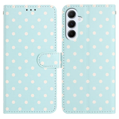 Small Dots Pattern Vegan Leather Phone Case, For Samsung Galaxy S25 FE 5G, For Samsung Galaxy S25 5G, For Samsung Galaxy S25+ 5G, For Samsung Galaxy S25 Ultra 5G, For Samsung Galaxy S24 FE 5G, For Samsung Galaxy S24 Ultra 5G, For Samsung Galaxy S24+ 5G...