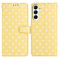 Small Dots Pattern Vegan Leather Phone Case, For Samsung Galaxy S25 FE 5G, For Samsung Galaxy S25 5G, For Samsung Galaxy S25+ 5G, For Samsung Galaxy S25 Ultra 5G, For Samsung Galaxy S24 FE 5G, For Samsung Galaxy S24 Ultra 5G, For Samsung Galaxy S24+ 5G...