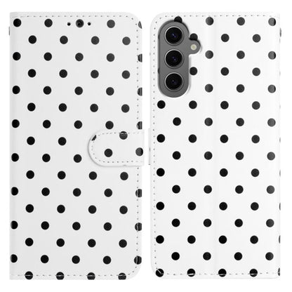 Small Dots Pattern Vegan Leather Phone Case, For Samsung Galaxy S25 FE 5G, For Samsung Galaxy S25 5G, For Samsung Galaxy S25+ 5G, For Samsung Galaxy S25 Ultra 5G, For Samsung Galaxy S24 FE 5G, For Samsung Galaxy S24 Ultra 5G, For Samsung Galaxy S24+ 5G...