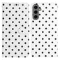 Small Dots Pattern Vegan Leather Phone Case, For Samsung Galaxy S25 FE 5G, For Samsung Galaxy S25 5G, For Samsung Galaxy S25+ 5G, For Samsung Galaxy S25 Ultra 5G, For Samsung Galaxy S24 FE 5G, For Samsung Galaxy S24 Ultra 5G, For Samsung Galaxy S24+ 5G...