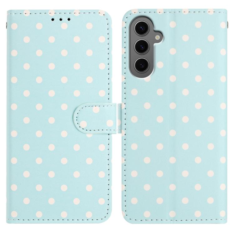 Small Dots Pattern Vegan Leather Phone Case, For Samsung Galaxy S25 FE 5G, For Samsung Galaxy S25 5G, For Samsung Galaxy S25+ 5G, For Samsung Galaxy S25 Ultra 5G, For Samsung Galaxy S24 FE 5G, For Samsung Galaxy S24 Ultra 5G, For Samsung Galaxy S24+ 5G...