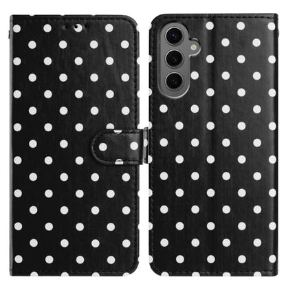 Small Dots Pattern Vegan Leather Phone Case, For Samsung Galaxy S25 FE 5G, For Samsung Galaxy S25 5G, For Samsung Galaxy S25+ 5G, For Samsung Galaxy S25 Ultra 5G, For Samsung Galaxy S24 FE 5G, For Samsung Galaxy S24 Ultra 5G, For Samsung Galaxy S24+ 5G...