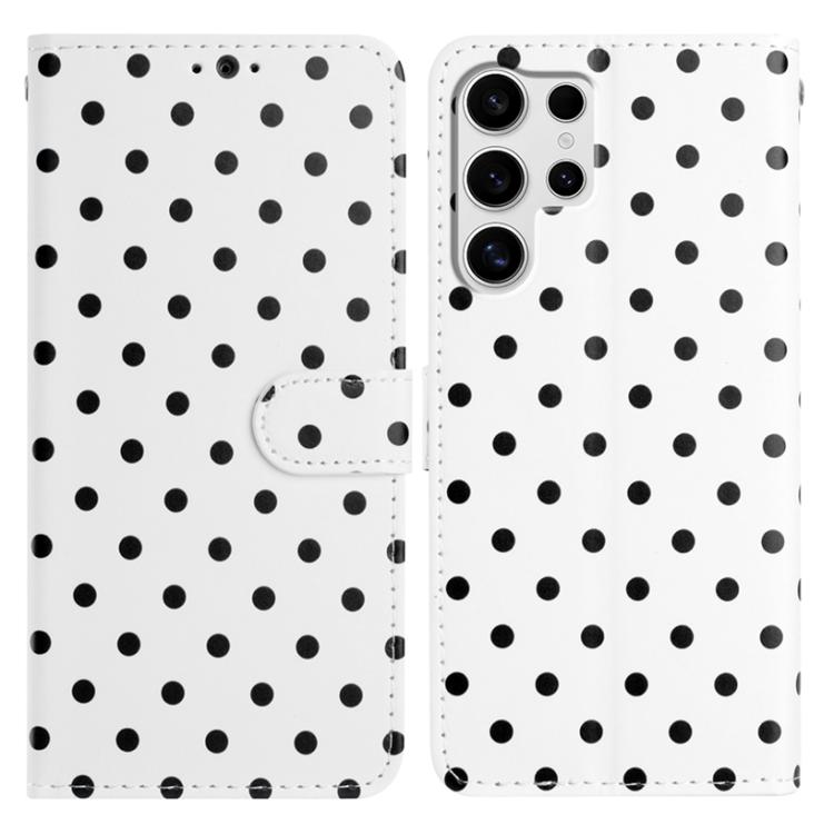 Small Dots Pattern Vegan Leather Phone Case, For Samsung Galaxy S25 FE 5G, For Samsung Galaxy S25 5G, For Samsung Galaxy S25+ 5G, For Samsung Galaxy S25 Ultra 5G, For Samsung Galaxy S24 FE 5G, For Samsung Galaxy S24 Ultra 5G, For Samsung Galaxy S24+ 5G...