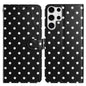 Small Dots Pattern Vegan Leather Phone Case, For Samsung Galaxy S25 FE 5G, For Samsung Galaxy S25 5G, For Samsung Galaxy S25+ 5G, For Samsung Galaxy S25 Ultra 5G, For Samsung Galaxy S24 FE 5G, For Samsung Galaxy S24 Ultra 5G, For Samsung Galaxy S24+ 5G...