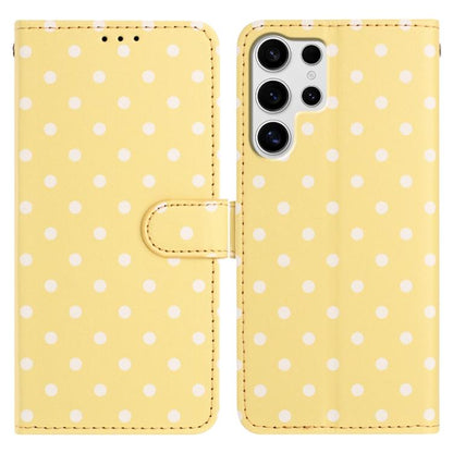Small Dots Pattern Vegan Leather Phone Case, For Samsung Galaxy S23 FE 5G, For Samsung Galaxy S23 Ultra 5G, For Samsung Galaxy S23+ 5G, For Samsung Galaxy S23 5G, For Samsung Galaxy S20 FE, For Samsung Galaxy S22 Ultra 5G, For Samsung Galaxy S22+ 5G   ...
