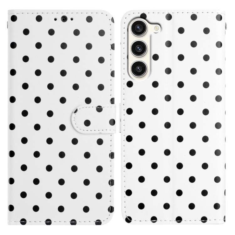Small Dots Pattern Vegan Leather Phone Case, For Samsung Galaxy S23 FE 5G, For Samsung Galaxy S23 Ultra 5G, For Samsung Galaxy S23+ 5G, For Samsung Galaxy S23 5G, For Samsung Galaxy S20 FE, For Samsung Galaxy S22 Ultra 5G, For Samsung Galaxy S22+ 5G   ...