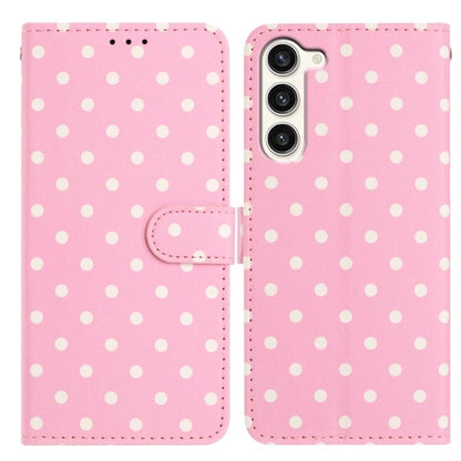 Small Dots Pattern Vegan Leather Phone Case, For Samsung Galaxy S23 FE 5G, For Samsung Galaxy S23 Ultra 5G, For Samsung Galaxy S23+ 5G, For Samsung Galaxy S23 5G, For Samsung Galaxy S20 FE, For Samsung Galaxy S22 Ultra 5G, For Samsung Galaxy S22+ 5G   ...