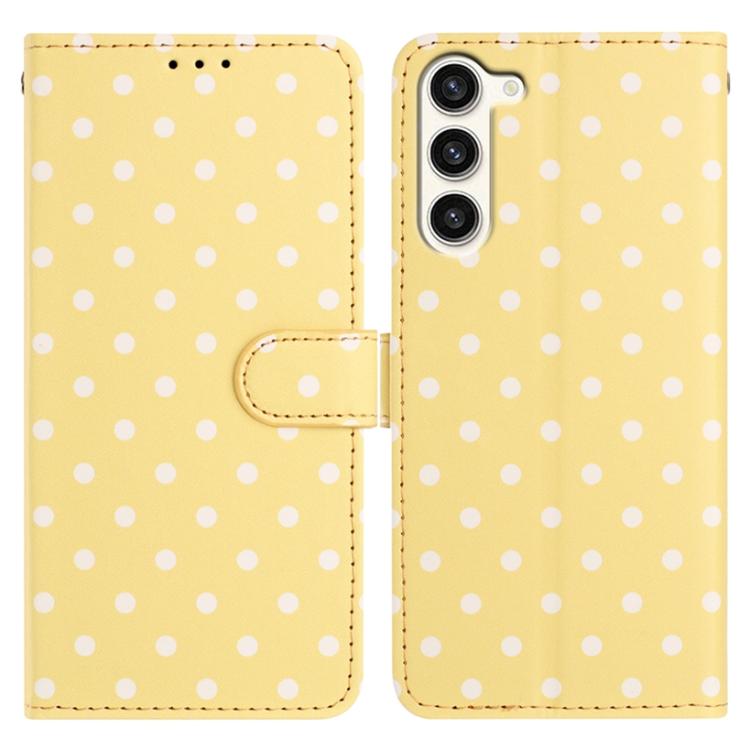 Small Dots Pattern Vegan Leather Phone Case, For Samsung Galaxy S23 FE 5G, For Samsung Galaxy S23 Ultra 5G, For Samsung Galaxy S23+ 5G, For Samsung Galaxy S23 5G, For Samsung Galaxy S20 FE, For Samsung Galaxy S22 Ultra 5G, For Samsung Galaxy S22+ 5G   ...