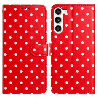 Small Dots Pattern Vegan Leather Phone Case, For Samsung Galaxy S23 FE 5G, For Samsung Galaxy S23 Ultra 5G, For Samsung Galaxy S23+ 5G, For Samsung Galaxy S23 5G, For Samsung Galaxy S20 FE, For Samsung Galaxy S22 Ultra 5G, For Samsung Galaxy S22+ 5G   ...